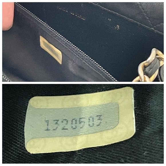 ❤️SOLD❤️Chanel black quilted lambskin leather double flap vintage shoulder bag - Picture 10 of 10